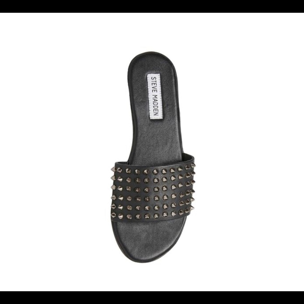 Steve Madden ⚡️ Black Studded Sandal Slides